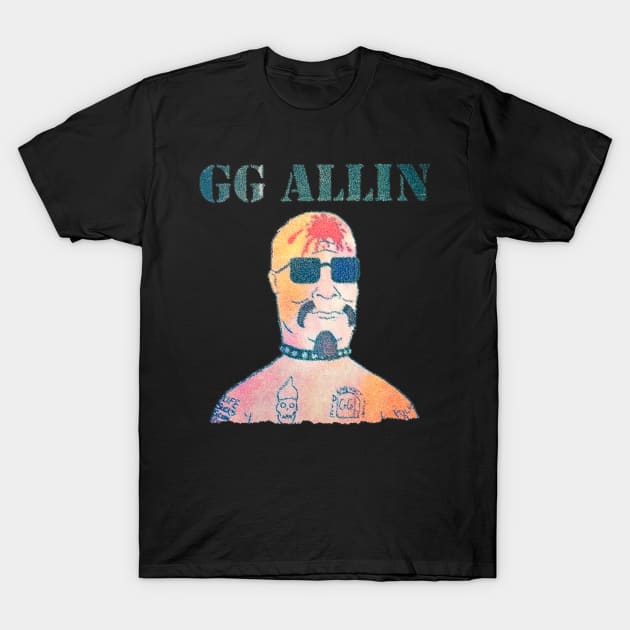 Gg Allin T-Shirt by trippy illusion